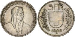 World Coins - Switzerland, 5 Francs, 1925, Bern, Silver, , KM:38