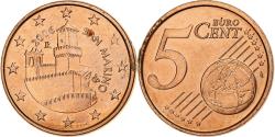 World Coins - San Marino, 5 Euro Cent, 2006, Rome, Copper Plated Steel,