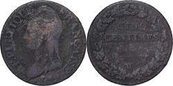World Coins - Coin, France, Dupré, 5 Centimes, AN 5, Lille, , Bronze, KM:640.11