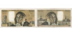 World Coins - France, 500 Francs, Pascal, 1971, U.26, VF(20-25), Fayette:71.7, KM:156b