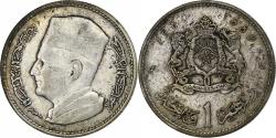 World Coins - Morocco, Mohammed V, Dirham, 1960 / AH 1380, Paris, Silver, , KM:55