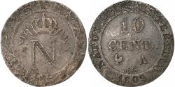 World Coins - France, Napoleon I, 10 Centimes, 1809, Paris, Billon, , Gadoury:190