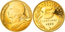 World Coins - Coin, France, Marianne, 5 Centimes, 1999, Paris, Proof,