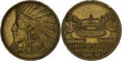 World Coins - France, Medal, Exposition Coloniale Internationale, 1931, Paris, Copper Gilt