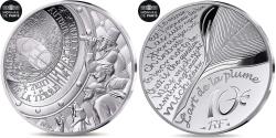 World Coins - France, 10 Euro, L'art de la plume, Jules Verne - De La Terre A La Lune, 2025