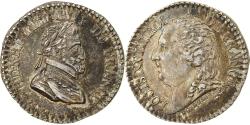 World Coins - France, Medal, Louis XVIII, Quinaire, Henri IV, History, , Silver