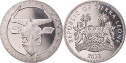 World Coins - Coin, Sierra Leone, Dollar, 2022, L'antilope.BU, , Cupronickel, KM:484