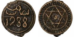 World Coins - Morocco, Sidi Mohammed IV, 4 Falus, 1871, Fes, Cast Bronze, , KM:166.1