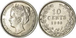 World Coins - Coin, Netherlands, Wilhelmina I, 10 Cents, 1905, , Silver, KM:136