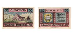 World Coins - Banknote, Germany, Horneburg Fleckenssparkasse, 50 Pfennig, Maison, 1921