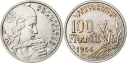 World Coins - France, 100 Francs, Cochet, 1954, Beaumont - Le Roger, Copper-nickel,