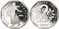 World Coins - Coin, France, Semeuse, 2 Francs, 2001, Paris, Proof, , Nickel
