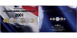 World Coins - France, Coffret 1 c. à 20 frs., 2001, MDP, BU,
