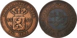 World Coins - NETHERLANDS EAST INDIES, Wilhelmina I, 2-1/2 Cents, 1857, Utrecht, Copper
