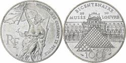 World Coins - France, 100 Francs, Liberté guidant le peuple, 1993, Pessac, Silver,