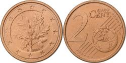 World Coins - Germany, 2 Euro Cent, 2002, Munich, Copper Plated Steel,