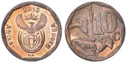 World Coins - Coin, South Africa, 10 Cents, 2015