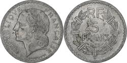 World Coins - France, 5 Francs, Lavrillier, 1945, Paris, Aluminum, , KM:888b.1