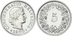World Coins - Coin, Switzerland, 5 Rappen, 1970