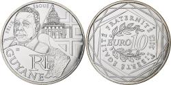 World Coins - France, 10 Euro, Guyane, 2012, Pessac, Silver,
