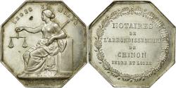 World Coins - France, Token, Notaires de l'Arrondissement de Chinon, Indre et Loire, Caqué
