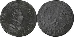 World Coins - France, Henri III, Double Tournois, 1580, Paris, Copper, , CGKL:84