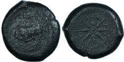 Ancient Coins - Coin, Sicily, Æ, ca. 370-358 BC, Tauromenion, Campanian Mercenaries,