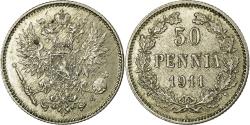 World Coins - Coin, Finland, Nicholas II, 50 Penniä, 1911, , Silver, KM:2.2