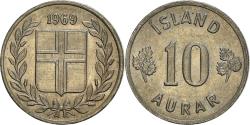 World Coins - Coin, Iceland, 10 Aurar, 1969