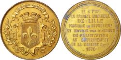 World Coins - France, Medal, Government of National Defense, Politics, Society, War, 1870