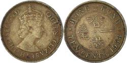 World Coins - Coin, Hong Kong, 10 Cents, 1958