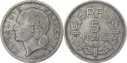 World Coins - France, 5 Francs, Lavrillier, 1947, Beaumont - Le Roger, Aluminum,