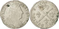 World Coins - Coin, France, Louis XIV, 20 Sols aux insignes, 1/4 Ecu, 1708, Besançon