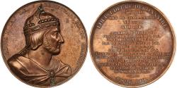 World Coins - France, Medal, Les Rois de France, Louis I, 1839, Bronze, Caqué,