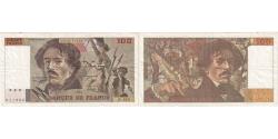 World Coins - France, 100 Francs, Delacroix, R.159, EF(40-45)