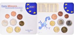 World Coins - Germany, 1 Cent to 2 Euro, 2005, Berlin, Set Euro,