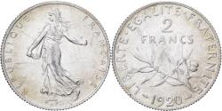 World Coins - France, 2 Francs, Semeuse, 1920, Paris, Silver, , Gadoury:532, KM:845.1