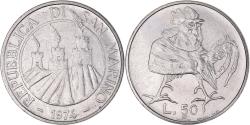 World Coins - Coin, San Marino, 50 Lire, 1974, Rome, , Steel, KM:35