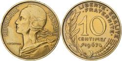 World Coins - France, 10 Centimes, Marianne, 1967, Paris, Aluminum-Bronze,