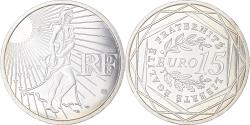 World Coins - France, 15 Euro, Semeuse, 2008, , Silver, Gadoury:EU288, KM:1535