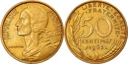 World Coins - Coin, France, Marianne, 50 Centimes, 1962, Paris, Col à 4 plis,