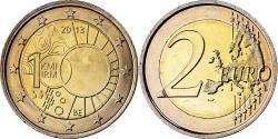 World Coins - Belgium, 2 Euro, Royal Meteorological Institute, 2013, Brussels, Bimetallic