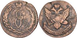 World Coins - Russia, Catherine II, 5 Kopeks, 1793, Ekaterinbourg, Copper, , KM:59.3