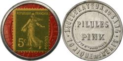 World Coins - Coin, France, Pilules Pink, 5 Centimes, Timbre-Monnaie, , Aluminium