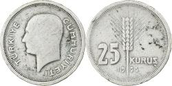 World Coins - Turkey, 25 Kurus, 1935, Istanbul, Silver, , KM:864