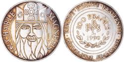 World Coins - Coin, France, Charlemagne, 100 Francs, 1990, Paris, , Silver, KM:982