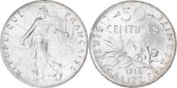 World Coins - Coin, France, Semeuse, 50 Centimes, 1918, Paris, , Silver, KM:854