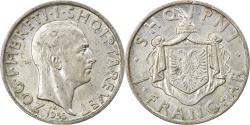 World Coins - Coin, Albania, Zog I, Frang Ar, 1935, Rome, , Silver, KM:16