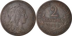 World Coins - Coin, France, Dupuis, 2 Centimes, 1911, Paris, , Bronze, KM:841
