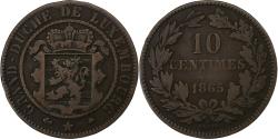 World Coins - Luxembourg, William III, 10 Centimes, 1865, Paris, Bronze, , KM:23.2